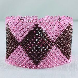 Tribal Designs Diamond Row Bracelet